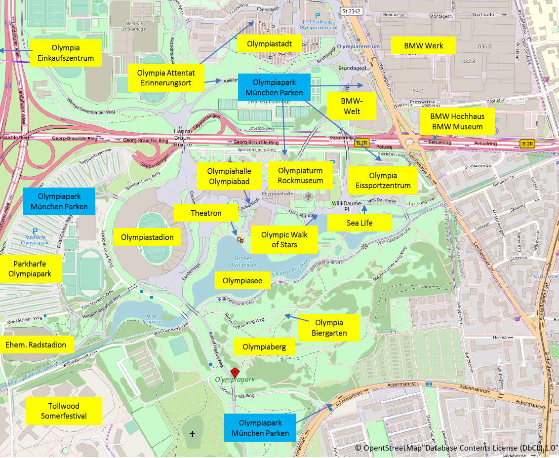 Olympiapark München Karte