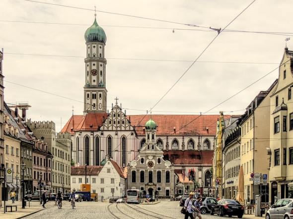 Augsburger Rathaus und Goldener Saal in der Altstadt