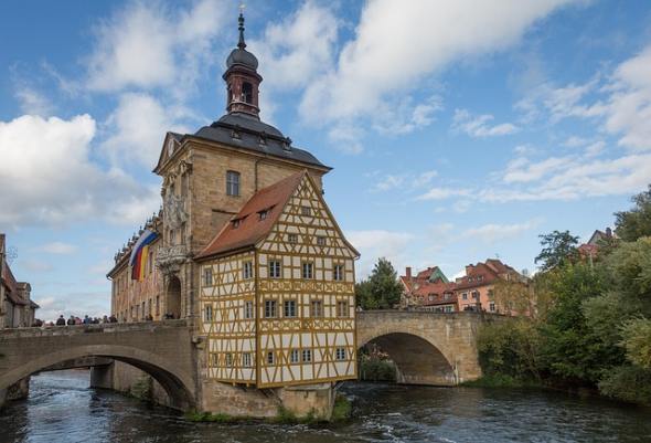 Bamberg Blick auf das alte Rathaus Bamberg Blick auf das alte Rathaus