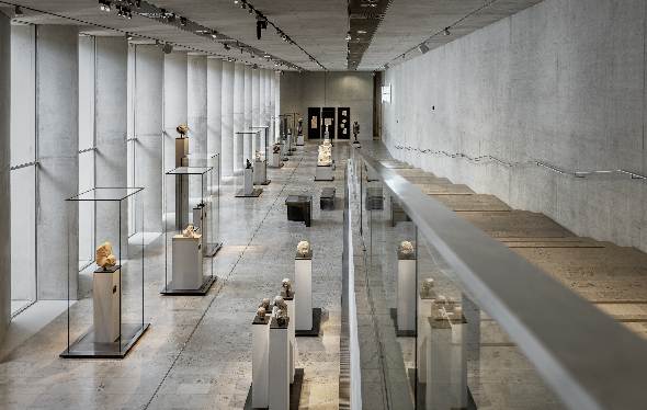 Sicht auf die Ausstellung des Ägyptischen Museum am Königsplatz.